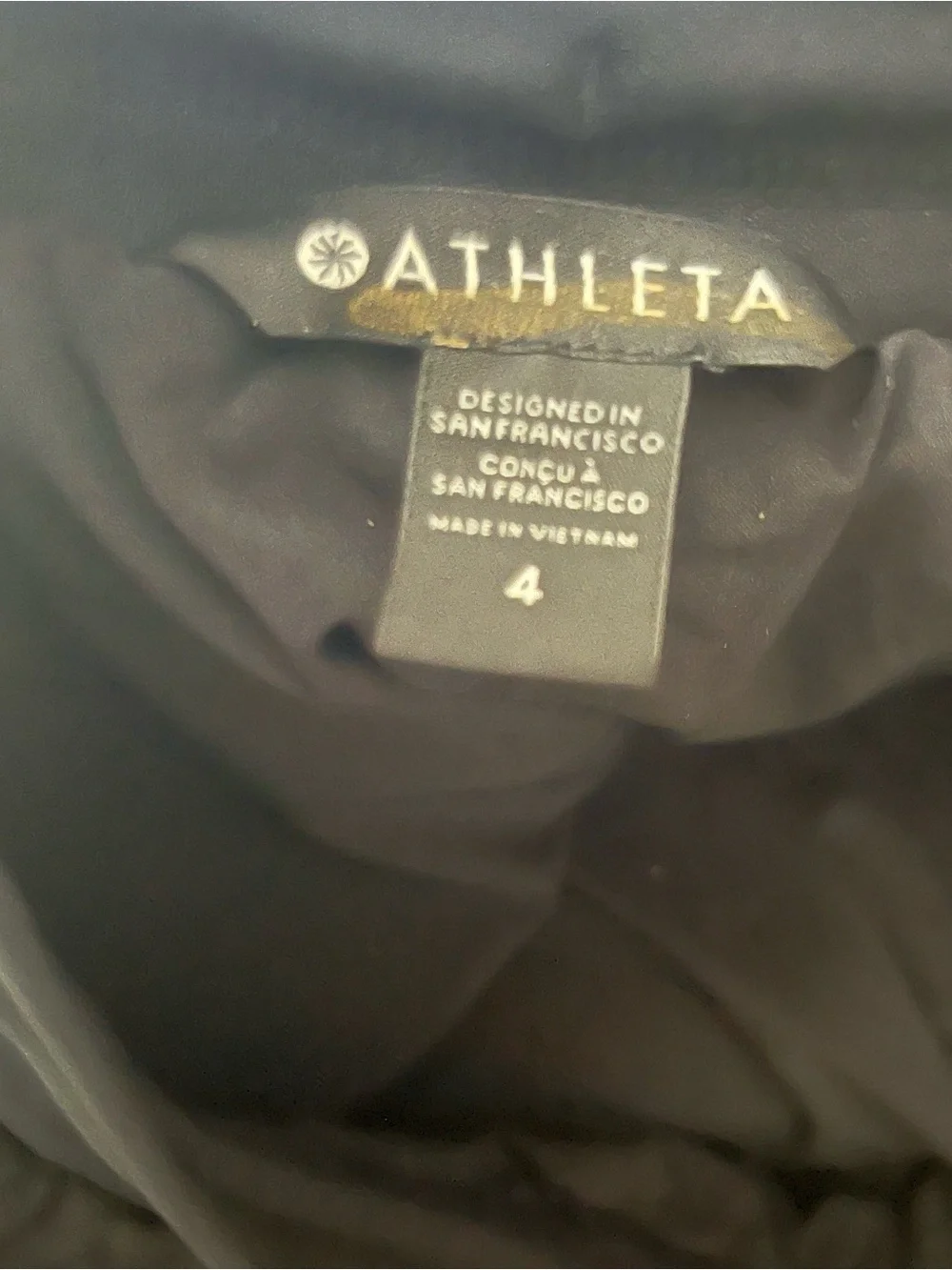 Athleta front zipper